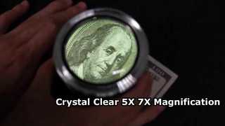 HD Desktop Magnifying Glass with LED Light 5X 7X Zoom
