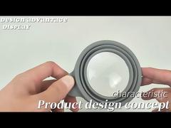 Portable Foldable Magnifying Glass with LED Light